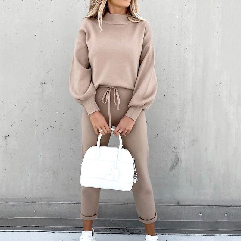 Women's Cotton Loungewear Set Two Piece Lounge Wear-2