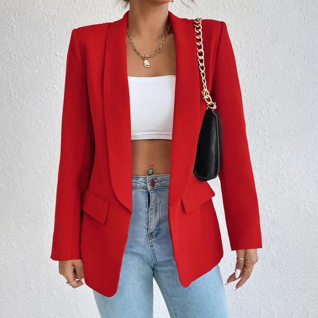 Variant image for Women's Black Blazer Polyester-36