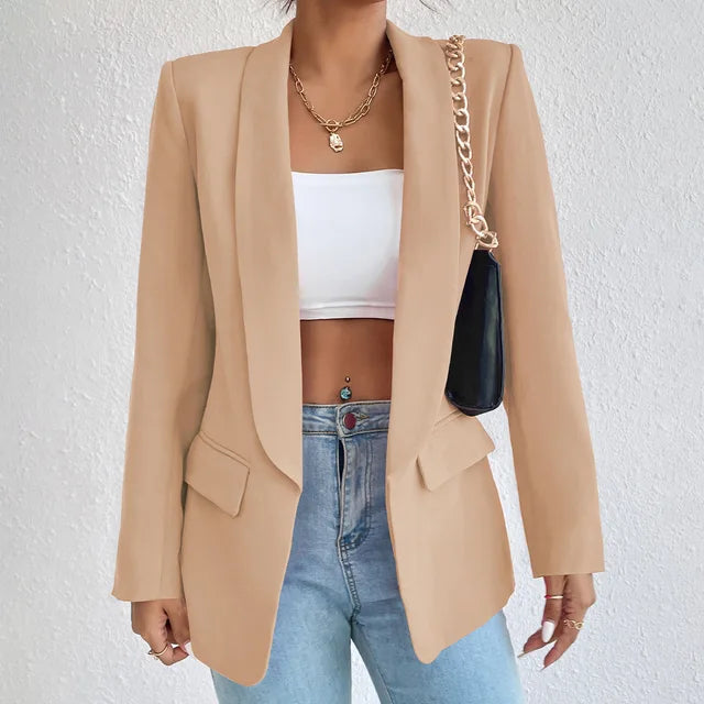 Variant image for Women's Black Blazer Polyester-50