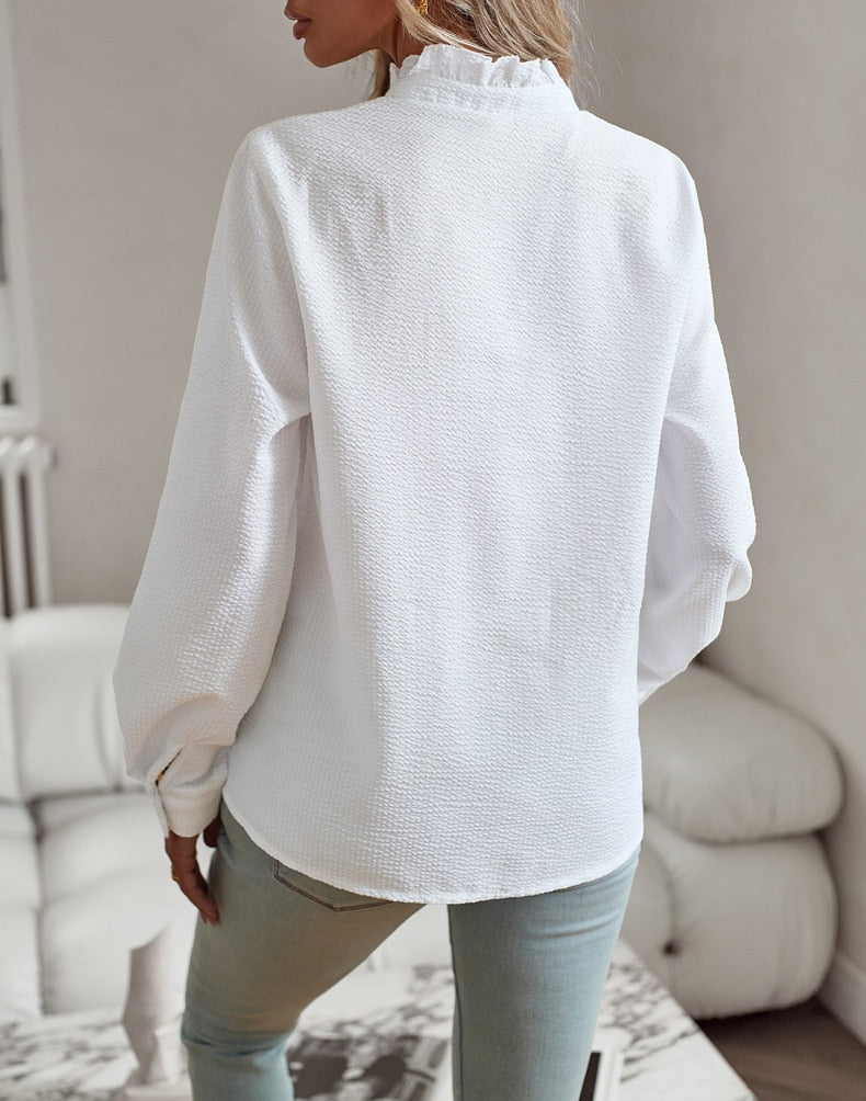 Johanne | Women's Elegant Blouse with Unique Design-4