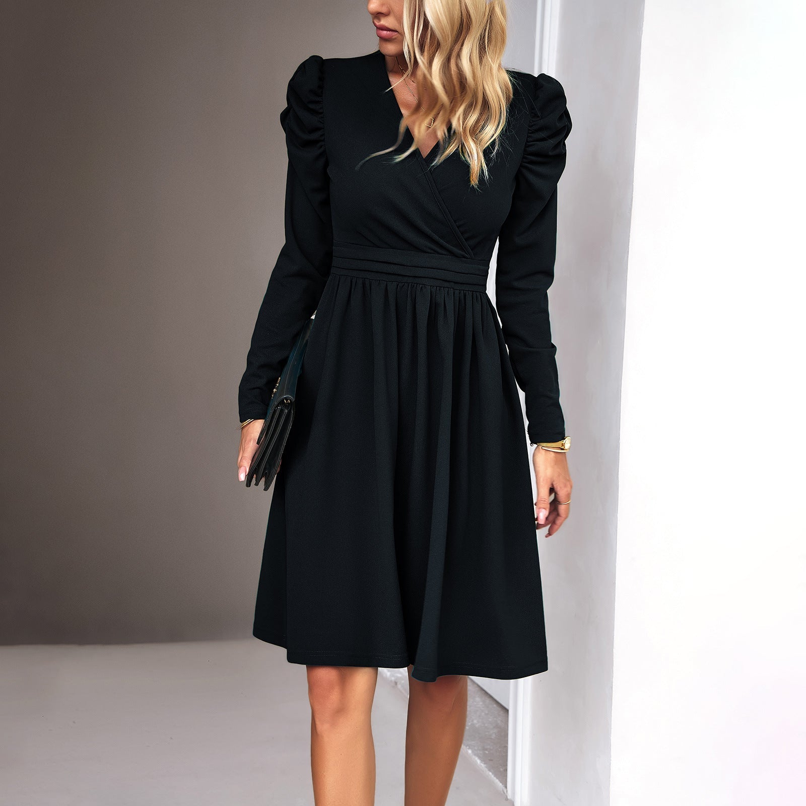 Women's Lightweight Flowy Midi Dress-4
