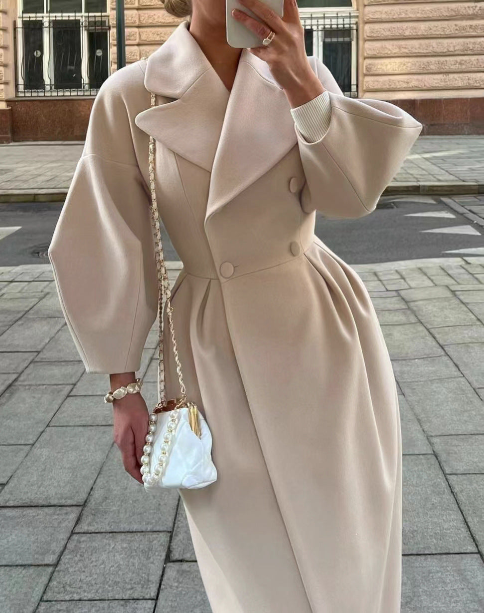 Women's Wool Coat Long Winter Coat-2