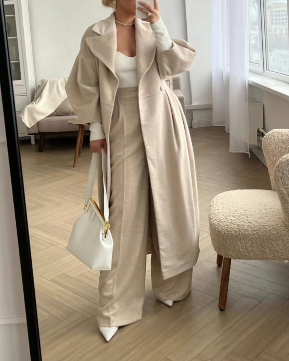 Women's Wool Coat Long Winter Coat-1