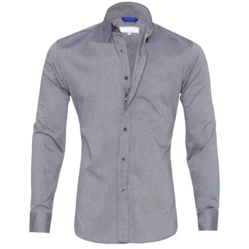 Variant image for Men's Blouse Wrinkle-Free Zippered Design-36