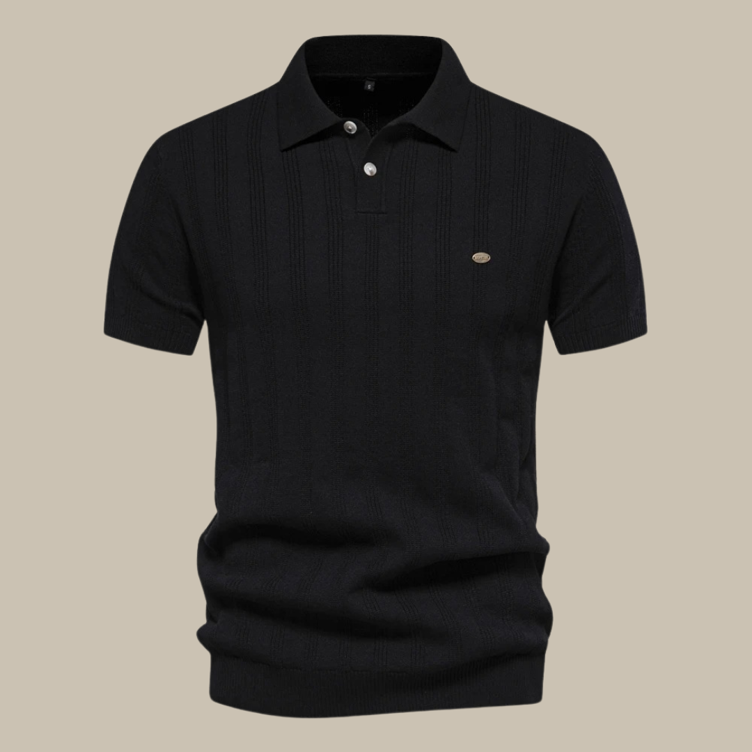 Men's Polo Shirt Merino Wool Short Sleeve-2