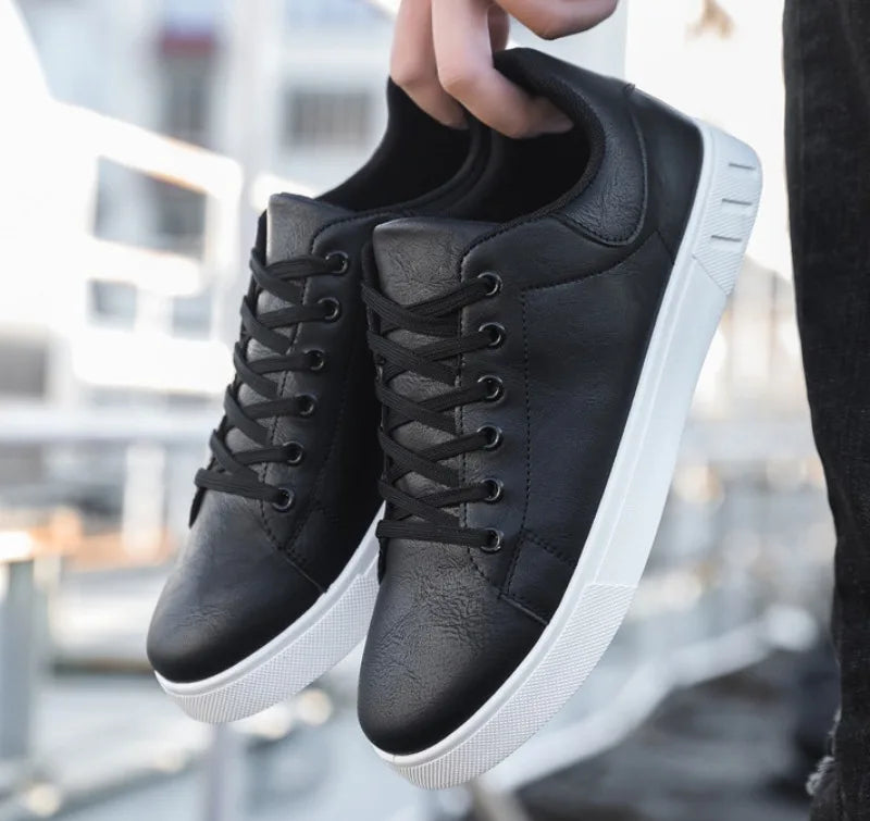Men's Trainers Leather Casual Sneakers-3