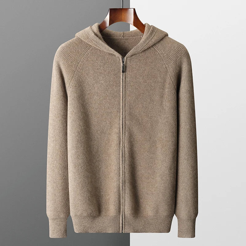 Women's Cashmere Cardigan Long Sleeve Black-4
