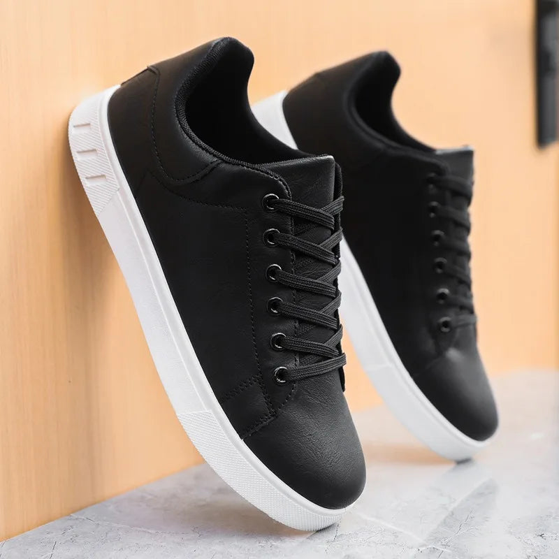 Men's Trainers Leather Casual Sneakers-1