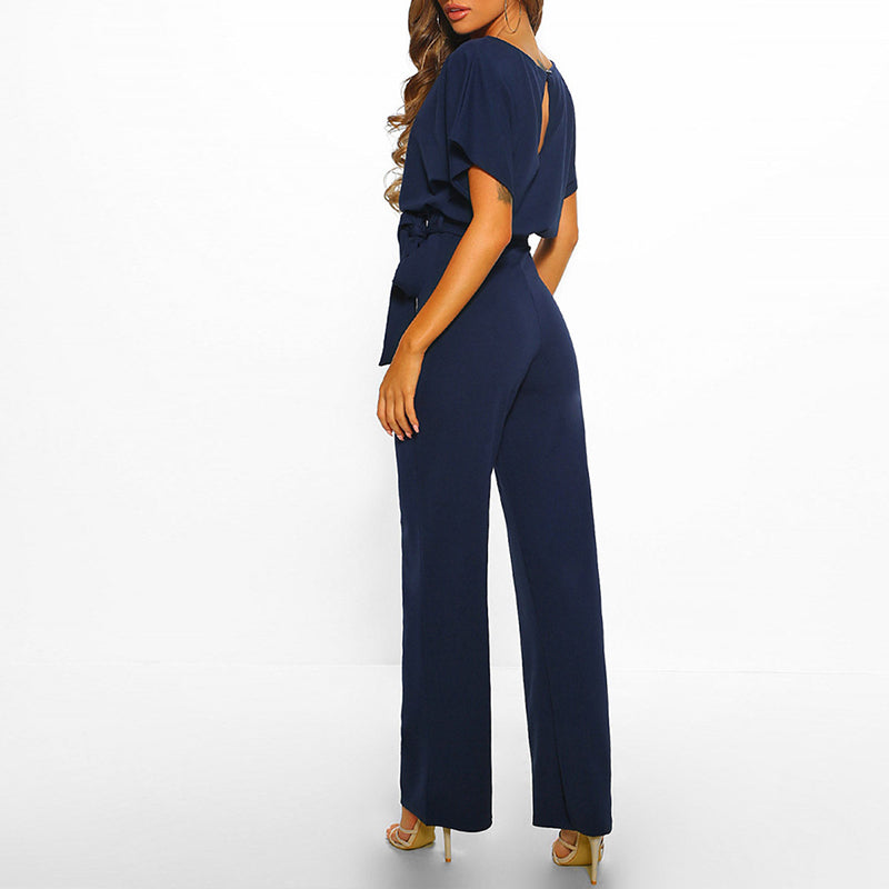 Women's Cotton Wide-Leg Jumpsuit-2