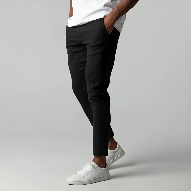 Men's Chino Pants Stretch Fabric Khaki-1