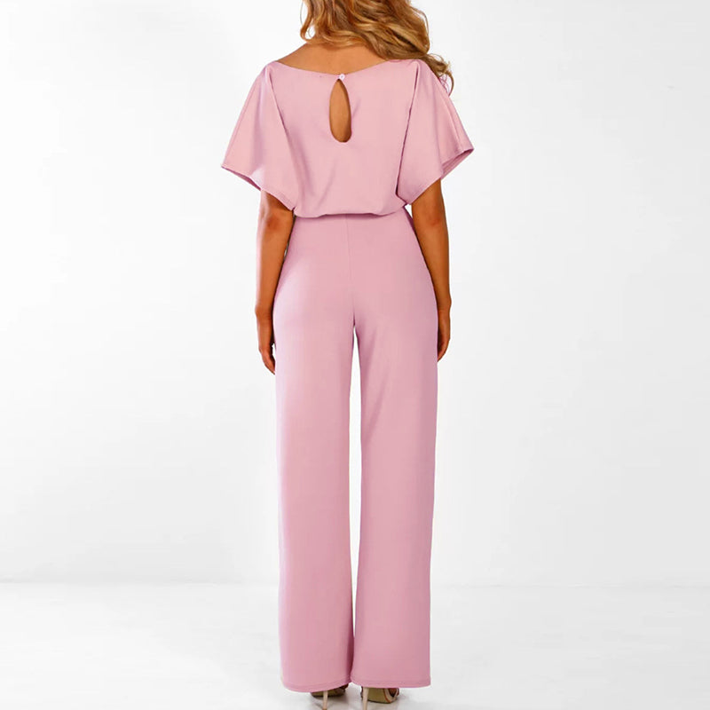 Women's Cotton Wide-Leg Jumpsuit-3