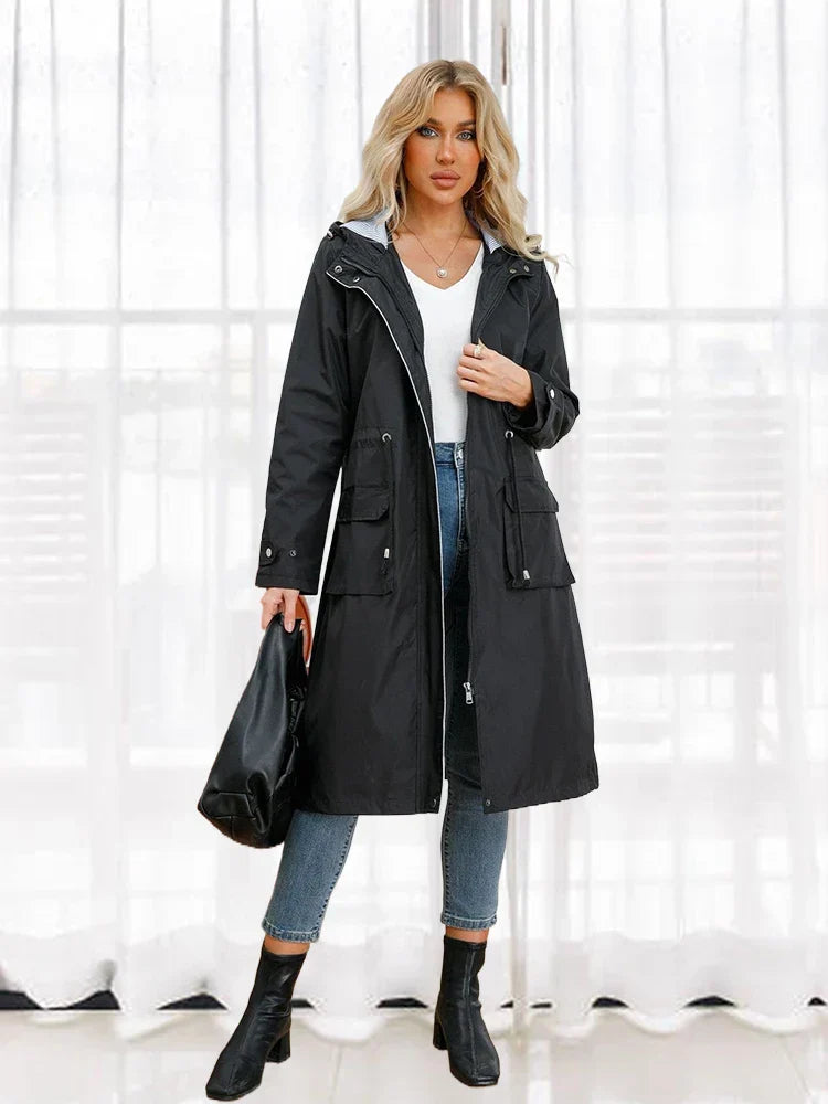 Women's Water-Repellent Trench Coat-1