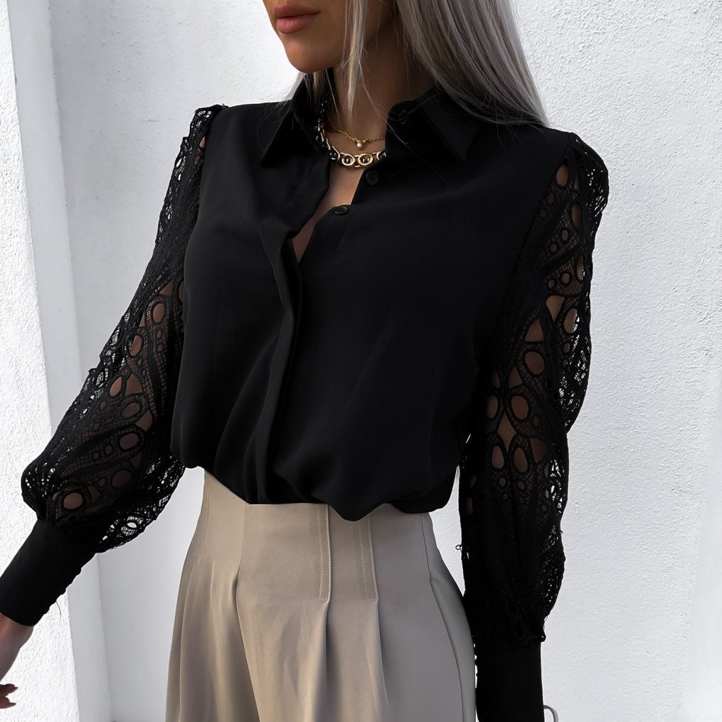 Variant image for Nienke | Women's Puff Sleeve Blouse-6