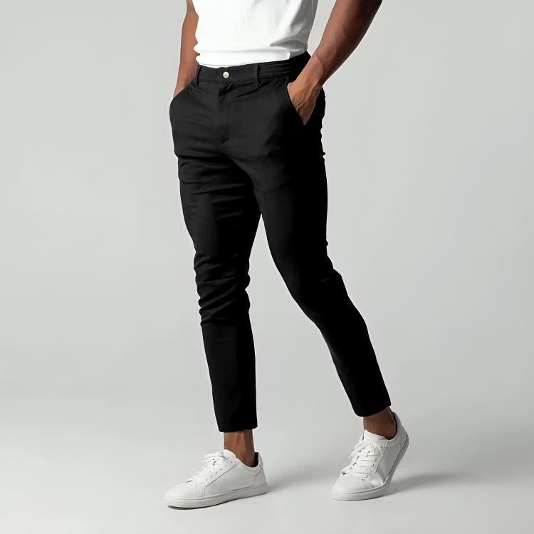 Men's Chino Pants Stretch Fabric Khaki-3