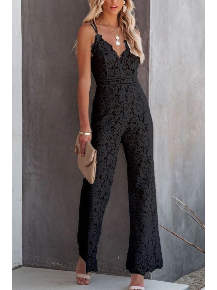 Kylie | Women's V-Neck Jumpsuit-2