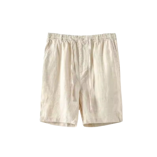 Men's Casual Shorts Linen Cotton Blend-1