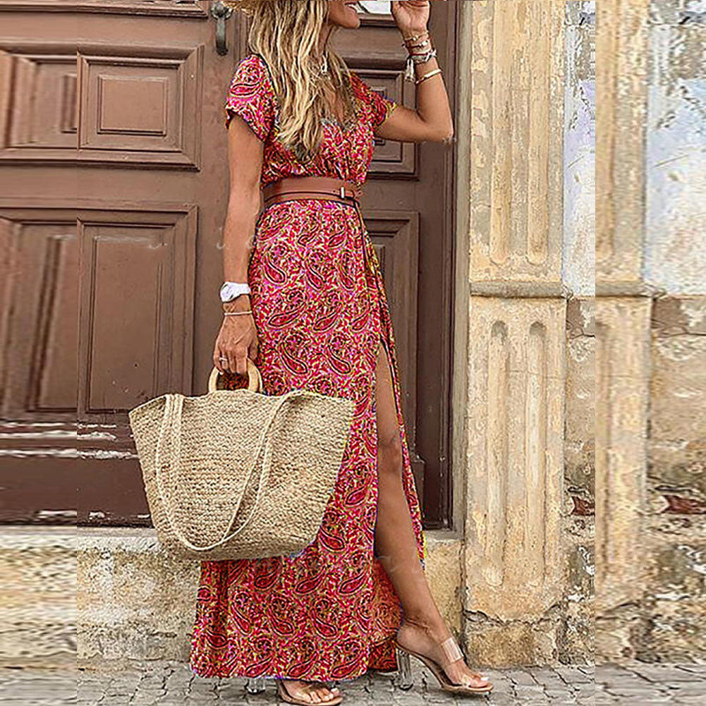 Brianna | Women's Bohemian Maxi Dress for Summer-1