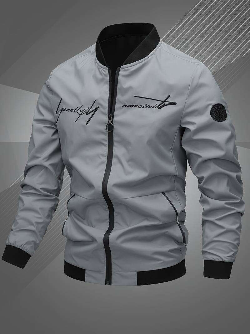 Men's Jacket Cotton Casual Bomber-1