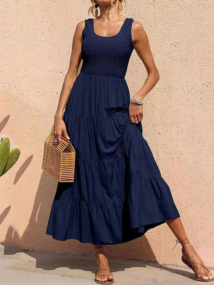 Variant image for Women's Maxi Dress Polyester Summer Style-29