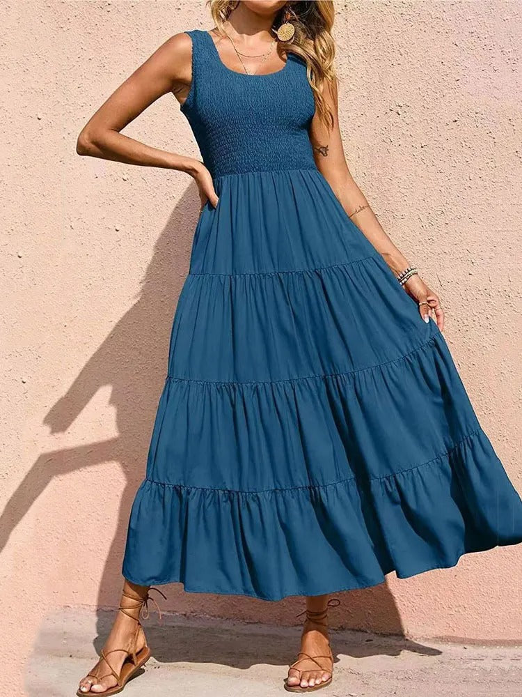 Variant image for Women's Maxi Dress Polyester Summer Style-37