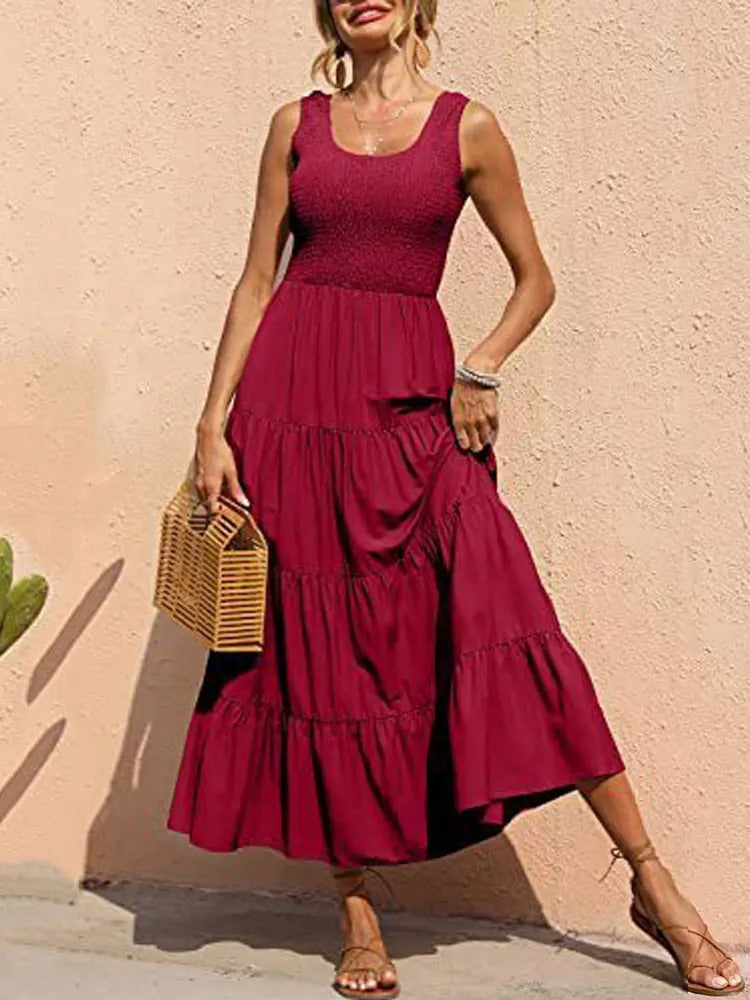 Variant image for Women's Maxi Dress Polyester Summer Style-25