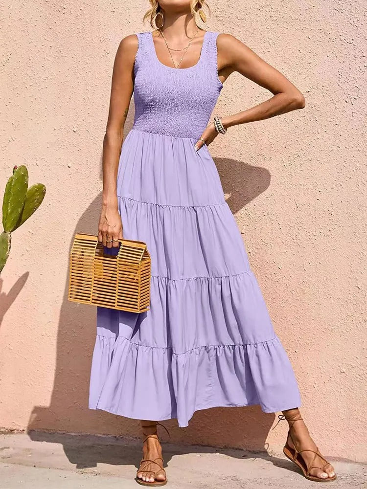 Women's Maxi Dress Polyester Summer Style-2