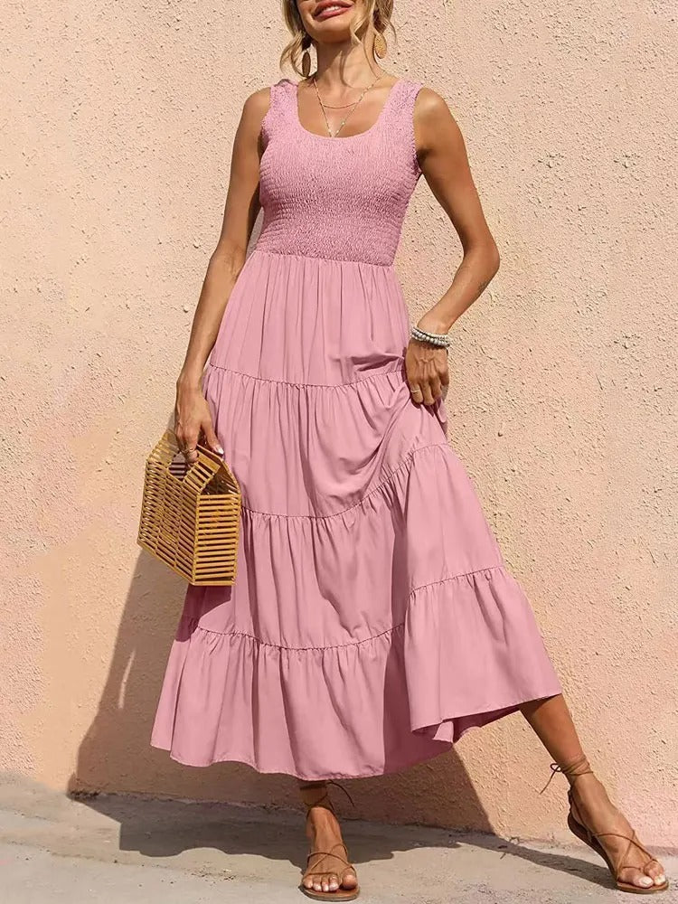 Variant image for Women's Maxi Dress Polyester Summer Style-33