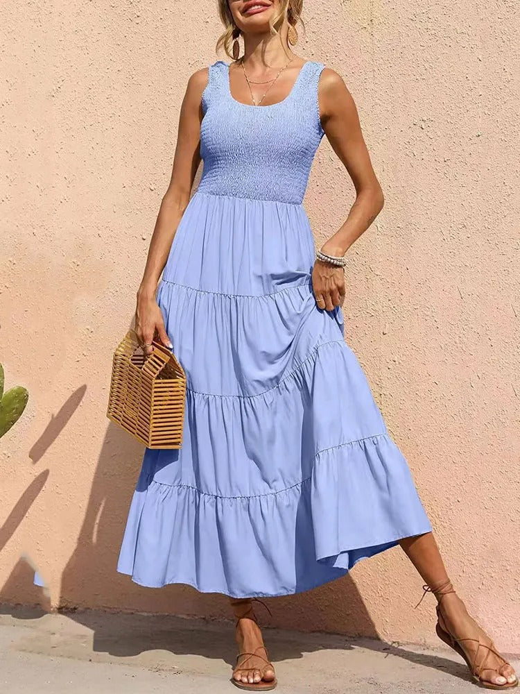 Variant image for Women's Maxi Dress Polyester Summer Style-9