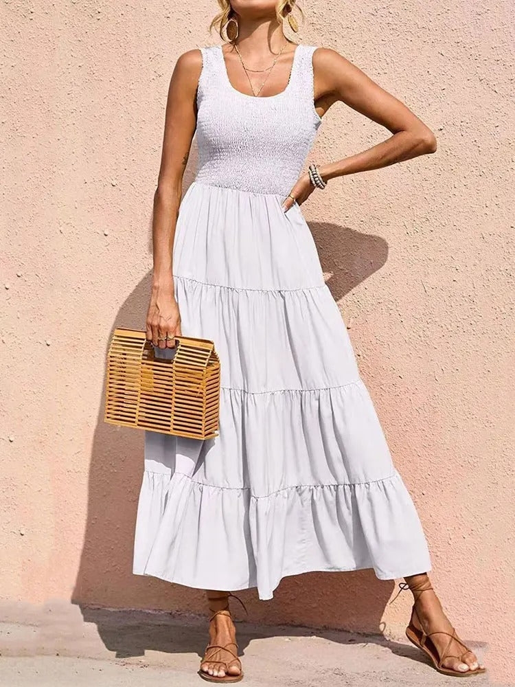 Variant image for Women's Maxi Dress Polyester Summer Style-17