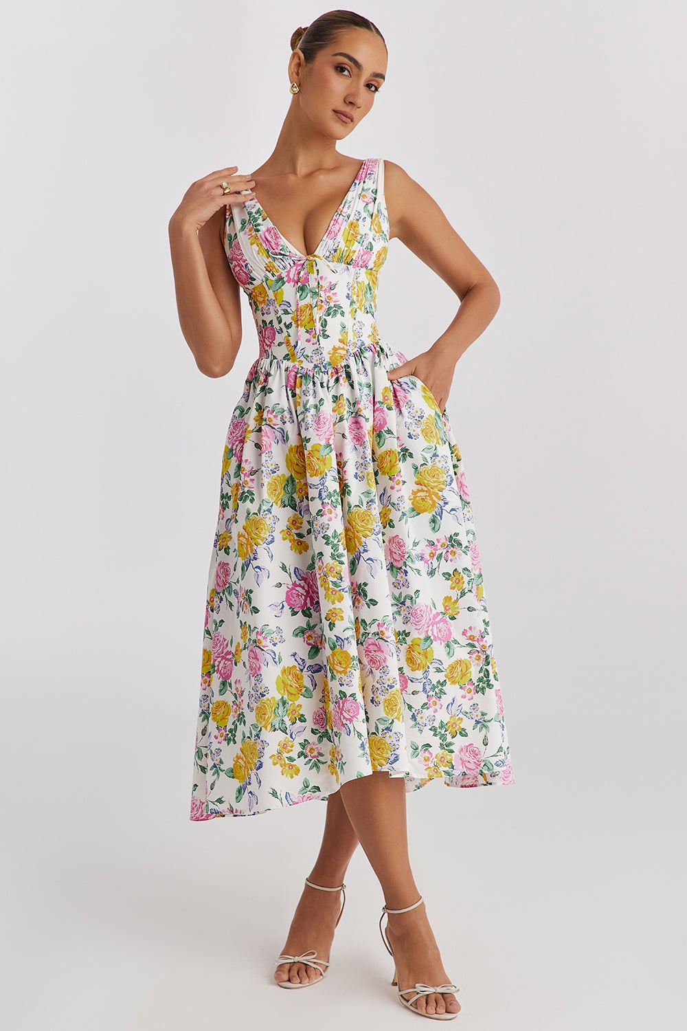 Women's Cotton Summer Dress Elegant Style-1