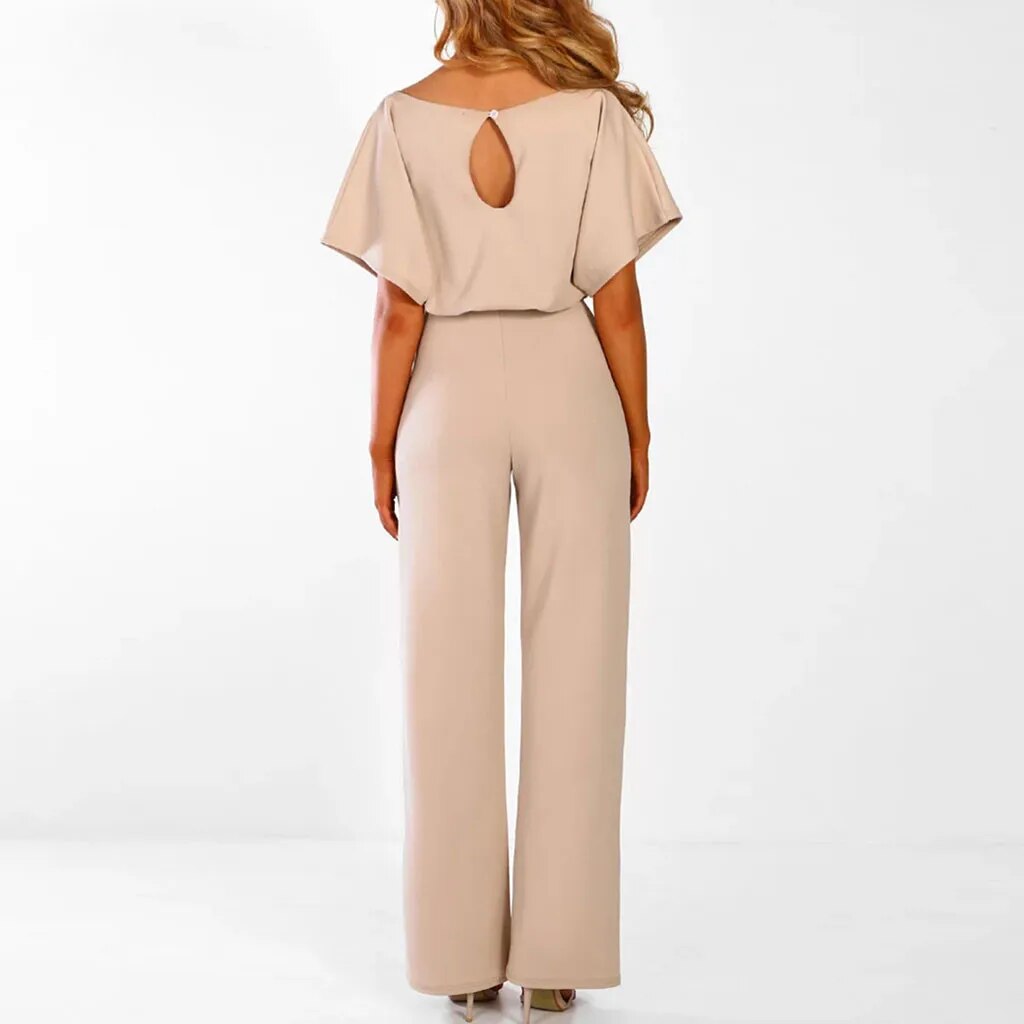 Women's Jumpsuit Soft Fabric with Waistband-4