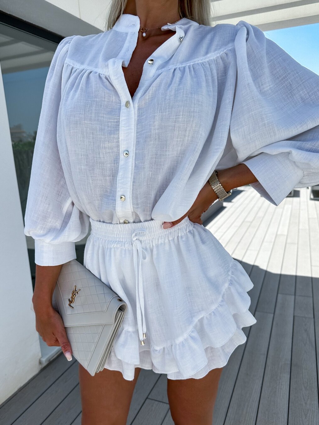Women's Summer Dress Cotton Blend Lightweight-1