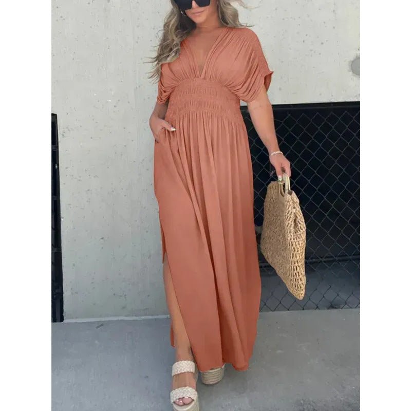 Variant image for Nienke | V-Neck Maxi Dress for Women-30