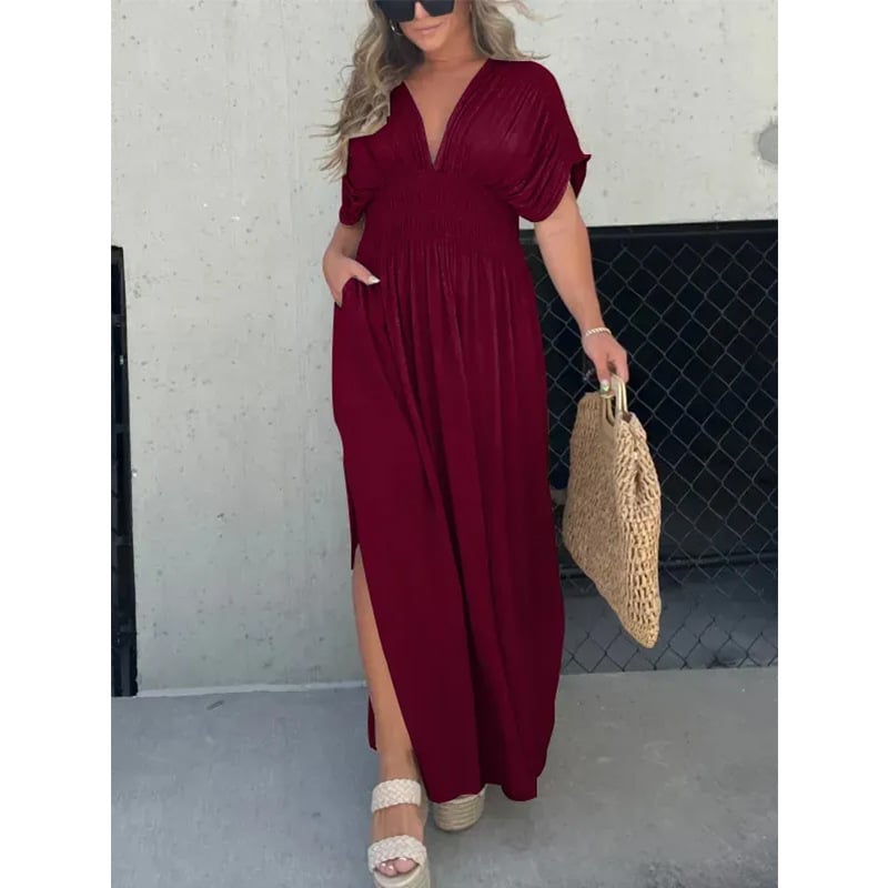 Variant image for Nienke | V-Neck Maxi Dress for Women-18