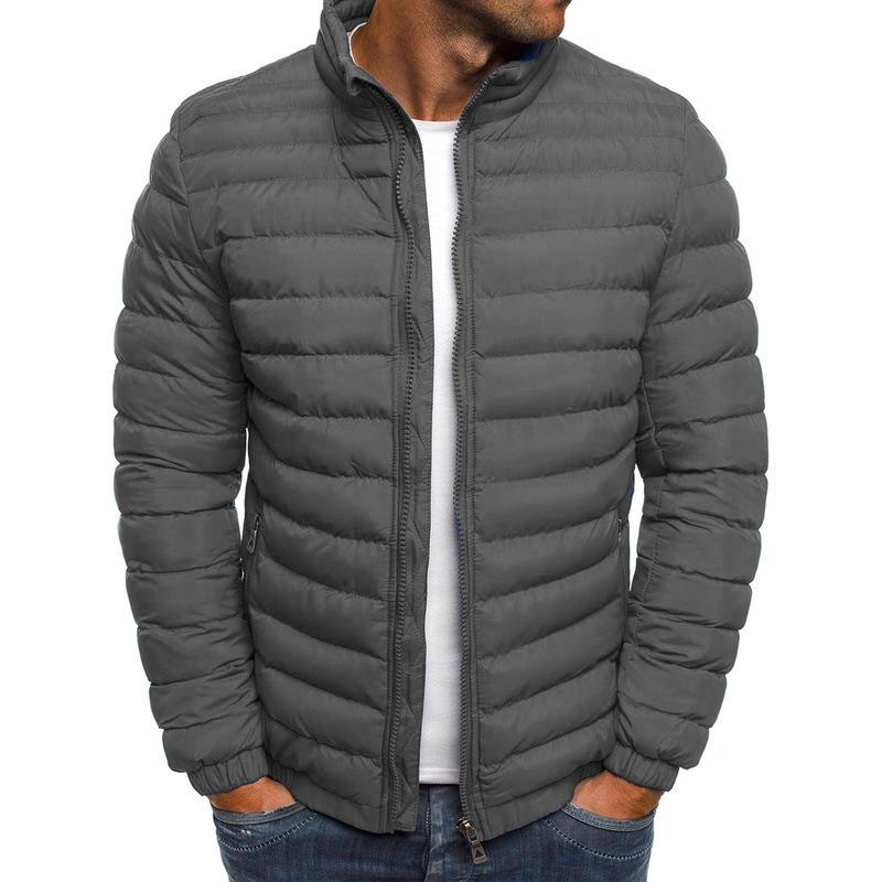Men's Jacket Polyester Blend Padded Casual Winter Coat-1