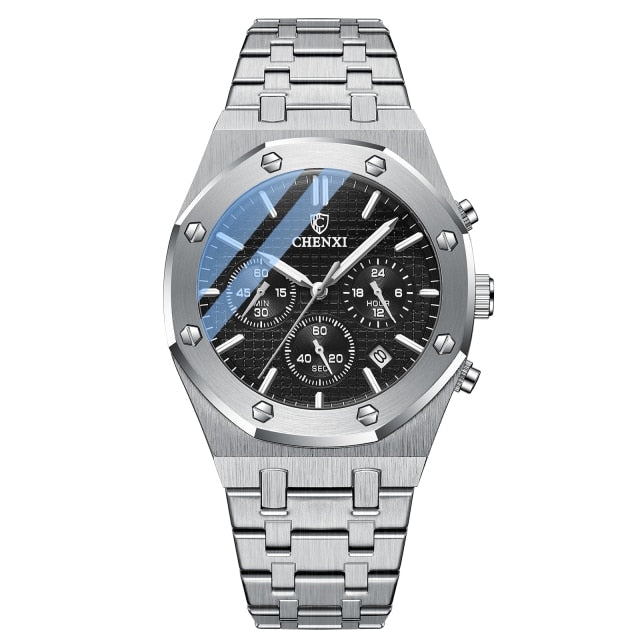 Men's Leather Watch Slim Design-2