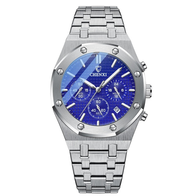 Variant image for Men's Leather Watch Slim Design-4