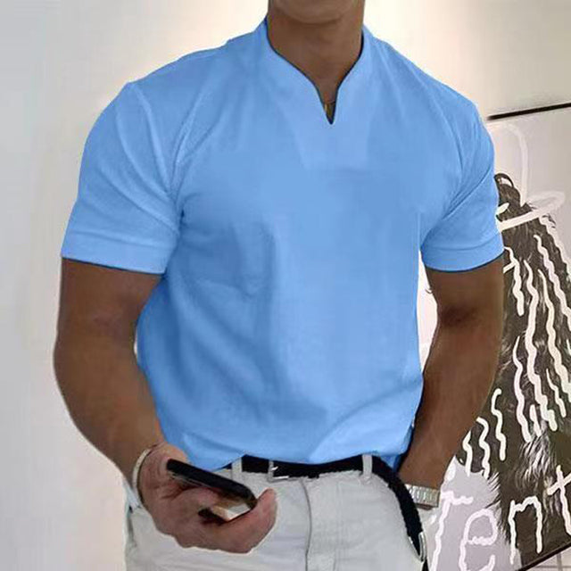 Men's T Shirt Cotton Casual Fit-4