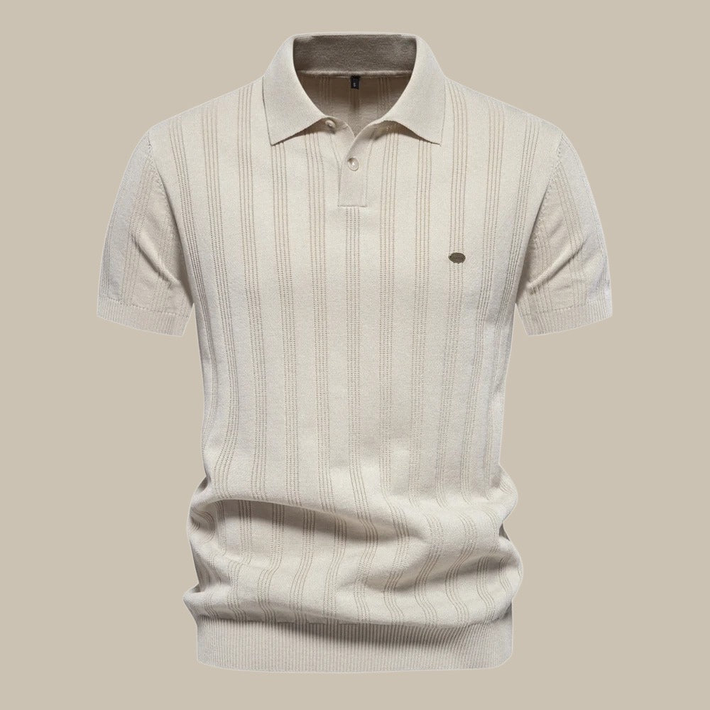 Men's Polo Shirt Merino Wool Short Sleeve-1